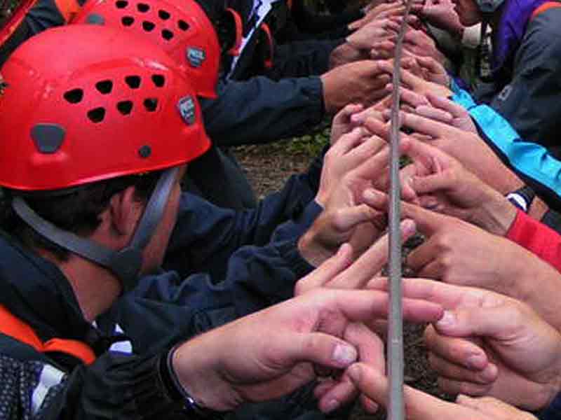Checkpoint-eigenes Outdoor-Trainingsgelände für Team-Training