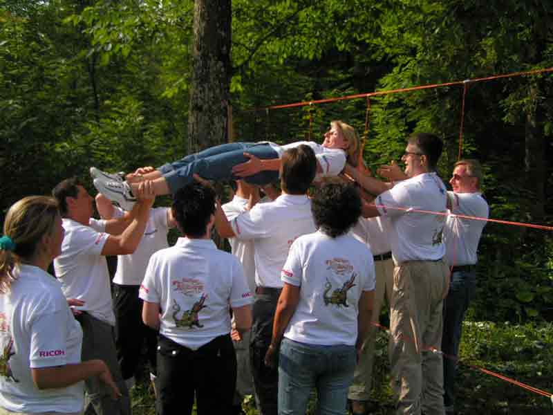 Checkpoint-eigenes Outdoor-Trainingsgelände für Team-Training
